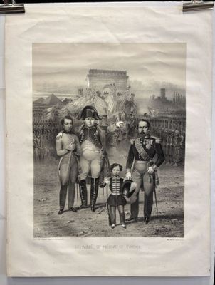 a picture of a group of men and a child