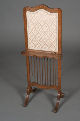 Ecran de cheminée en bois naturel à une tablette et garnitur…