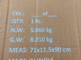 a cardboard box that has a price label on it