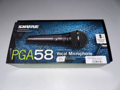 Microphone dynamique SHURE PGA58 - Son professionnel