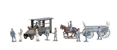 C.B.G. Mignot. 1915-18. Ambulance et fourragère attelée.