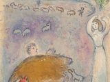 une image représentant un dessin d'une femme et d'un chien