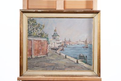 a picture of a painting hanging on a wall