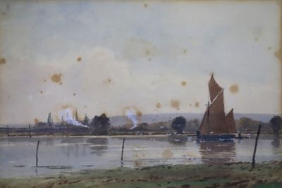 une image d'un tableau représentant un bateau sur l'eau