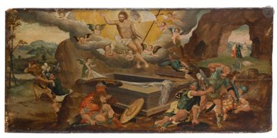 une image représentant un tableau où l'on voit un groupe de personnes sur un bateau