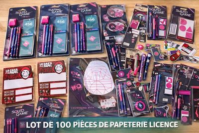 Lot de 100 pièce de papeterie, licence uniquement