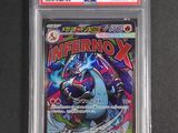 a close up of a pokemon card on a table