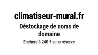 Nom de domaine climatiseur-mural.