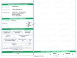 a close up of a document with a barcode on it