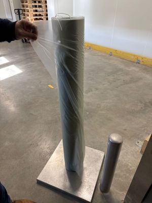 Dérouleur en inox pour le filmeuse de palettes