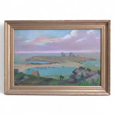 Emmanuel FOUGERAT (1869-1958) Porspoder, presqu'île de Saint…