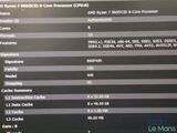 a lot of information on the display of the computer