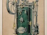 drawing of a machine with a vapeur on the side of it