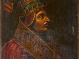 a painting of a man with a crown on his head