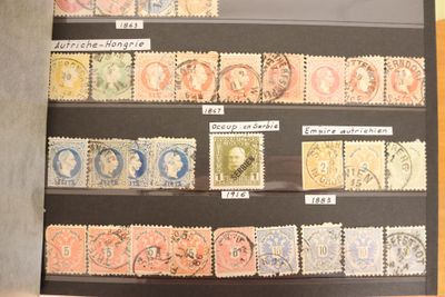 1 classeur avec timbres Autriche, Pays-Bas, Italie dont etat…