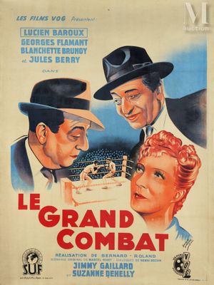 grand combat - 11 x 17 movie poster - french style a