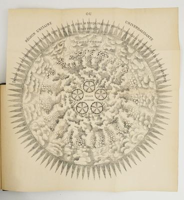 un vieux livre sur lequel est dessiné un tournesol