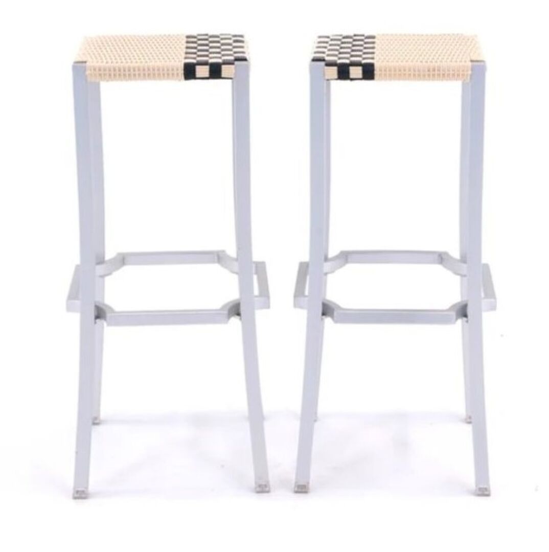 DEUX TABOURETS DRIADE ONE CAFE PHILIPPE STARCK (H:75CM) (exp…
