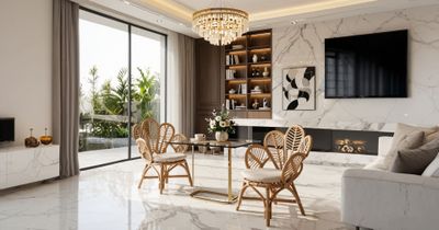 Fauteuil au design paon très tendance, en rotin naturel, ave…