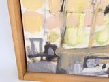 a picture of a painting of a vase and a vase on a table