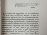 an open book with a black and white picture on it