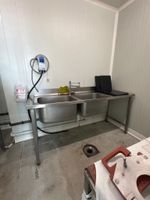 Plonge inox deux bacs