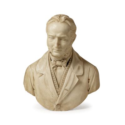 SCULPTEUR DU 19ÈME SIÈCLE Buste de gentilhomme