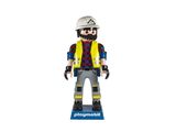 figurine Playmobil de pompier avec casque et gilet