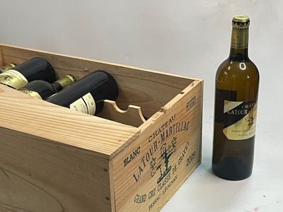 11 bouteilles Château LATOUR MARTILLAC 2009 Blanc CC Pessac …