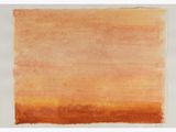 a painting of an orange and brown painting on a white background