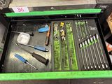 many tools in the drawer of a tool box