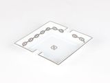 an image of a glass ashtray on a white background
