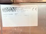 a picture of a stainless steel refrigerator with a label on it