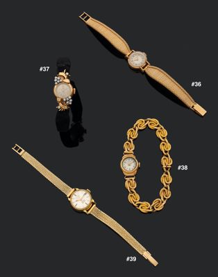 trois types différents de montres et de bracelets sur fond noir