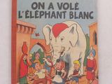 un vieux livre pour enfants avec un éléphant sur la couverture