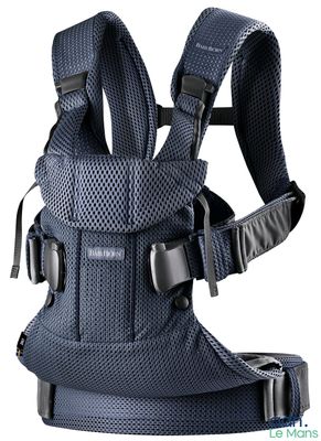 a close up of a baby carrier on a white background