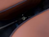 a close up view of the inside of a car ' s seat