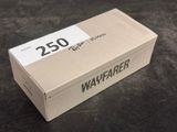 a box with a label on it sitting on a table