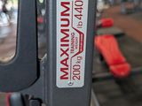 a close up view of a machine in a gym