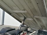 a dump truck that is parked in a lot