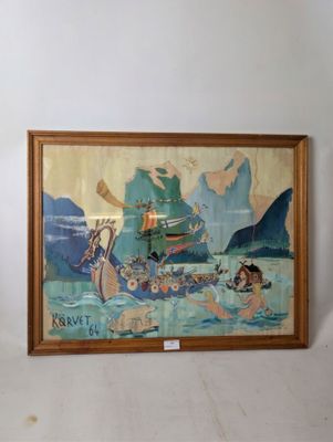 une image d'un tableau sur le mur d'une pièce