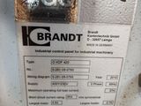 a label on the back of a machine that says brand