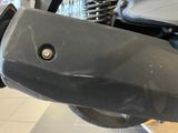 a close up of a motorcycle that is in a showroom
