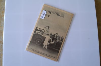 Un lot de 5 cartes postales anciennes sur l'arrivée du Génér…