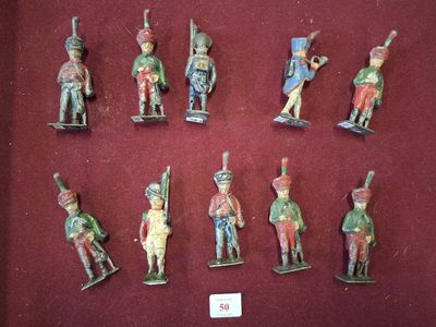 Ensemble de dix petits SOLDATS dans le gout du 1er Empire (H…