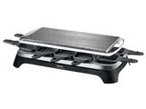 an image of a black and silver grill with a griddle