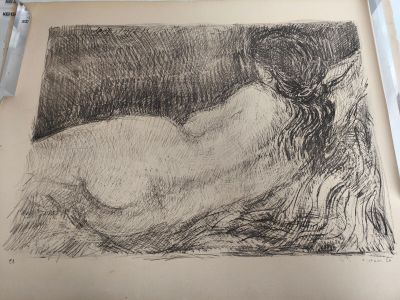 AndrÉ Cottavoz (1922-2012) : "NU DE Dos".