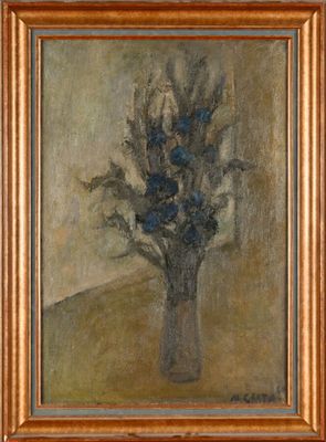 Marcelle GRATA (1903-1993) Chardons bleus, 1960