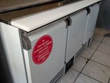 an image of a commercial kitchen with a counter top