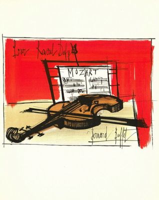 Bernard Buffet (1928-1999) D'après - Hommage à Raoul DUFY, 1…